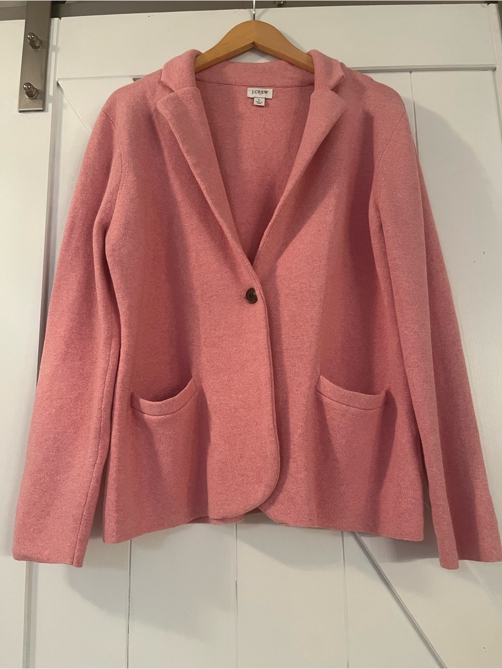 J. Crew Rose Pink  Knit Blazer